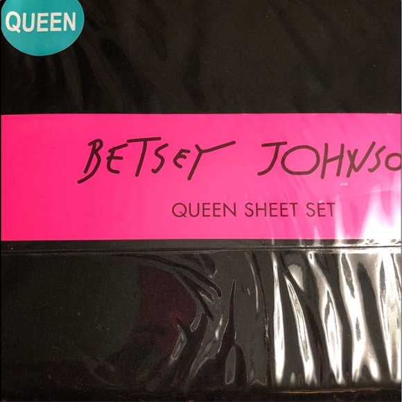 Betsey Johnson Other - Betsey Johnson Black Queen Sheet Set Betsey Johnson Other - Betsey Johnson Black Queen Sheet Set